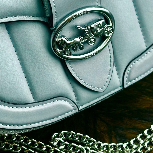 Coach Georgie Saddlebag Crossbody - Picture 8 of 9